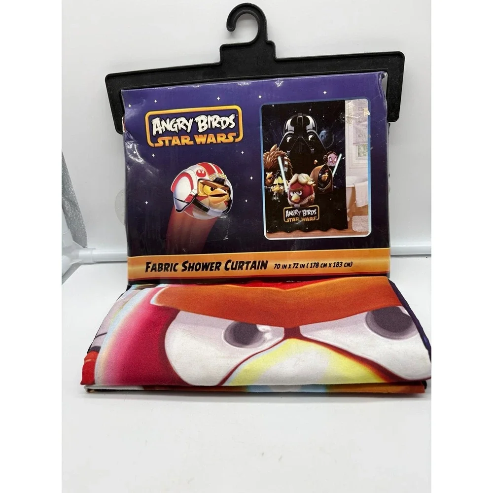 Angry birds Star Wars shower curtain